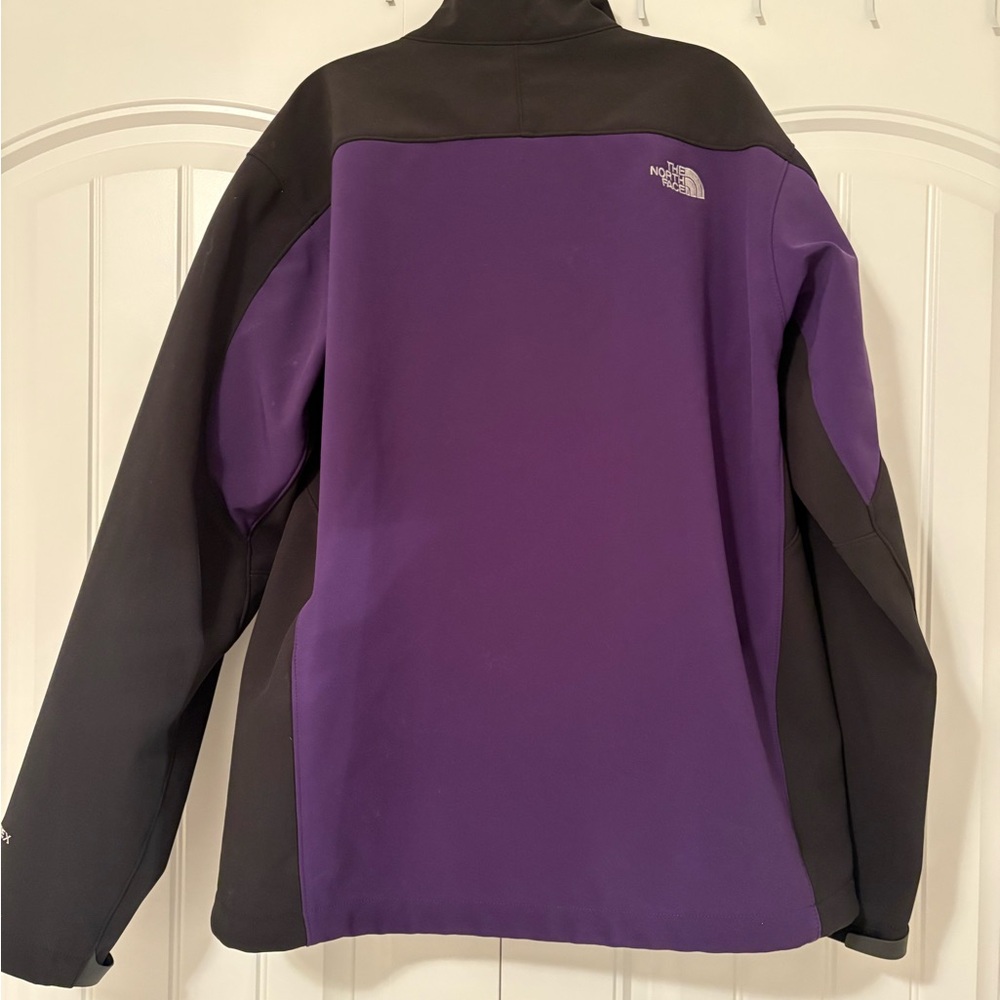 North Face Mens Apex Bionic Soft Shell Jacket XL Black Purple - Picture 3 of 7